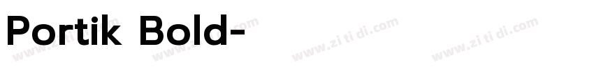 Portik Bold字体转换